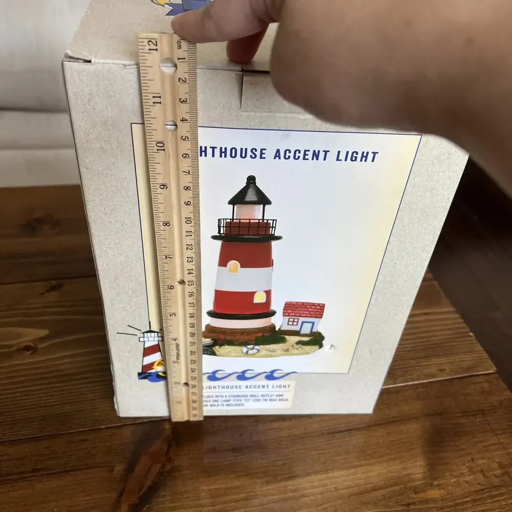 vintage Cracker Barrel Lighthouse Accent Light RARE EUC Works Model HX-17